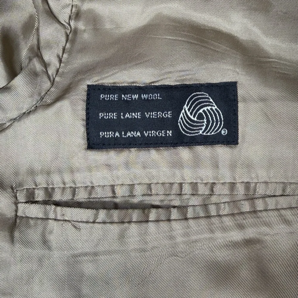 Vintage 90s Polo University Club Sport Coat Men's 42 R Houndstooth Windowpane